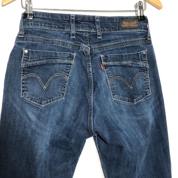 LEVI’S Jeans Womens 8 Blue 529 Curvy Skinny Leg Double Button No Gap - Picture 9 of 15